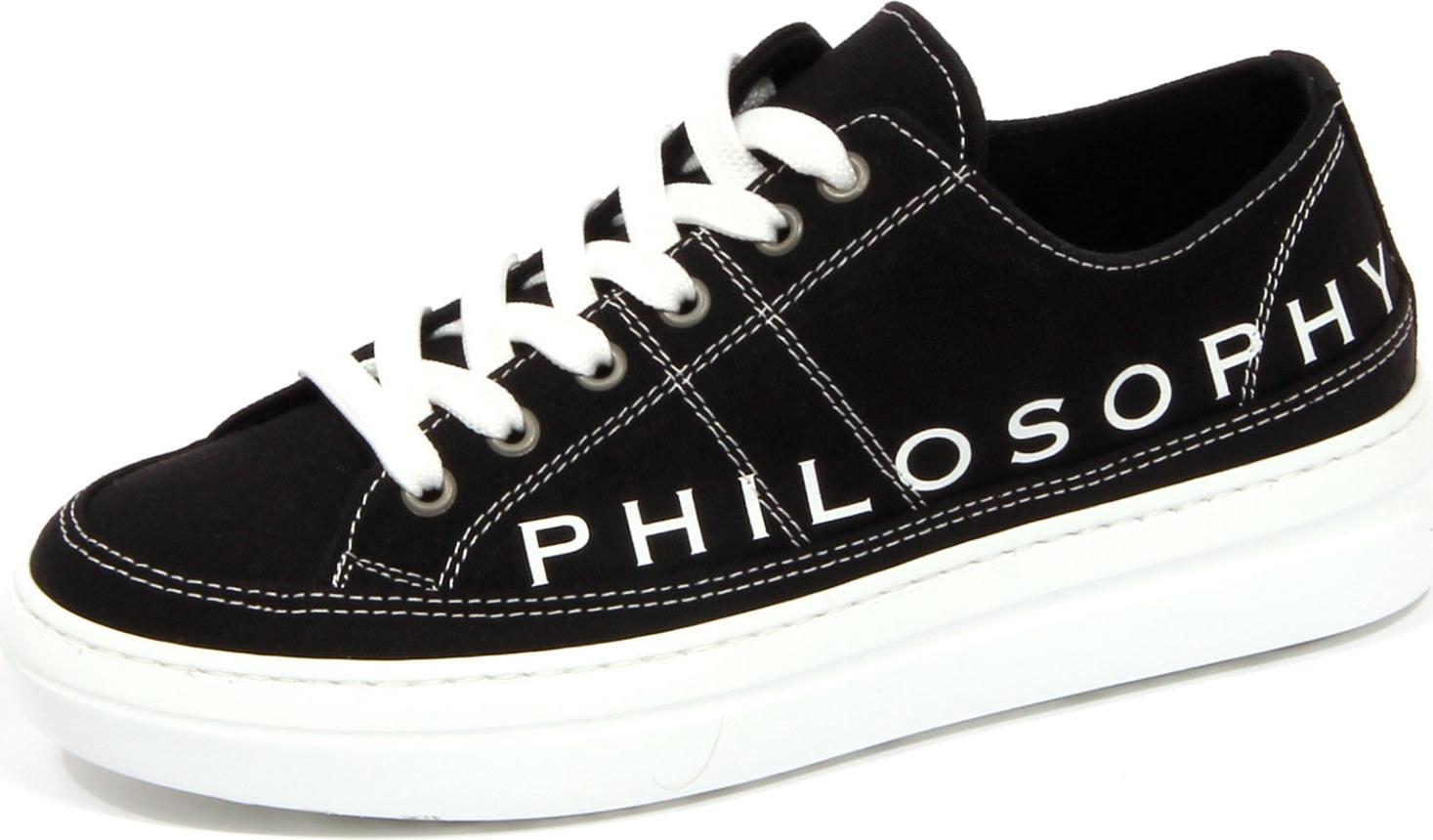 sneaker donna PHILOSOPHY DI LORENZO SERAFINI schwarz Gewebe Schuhe Frau
