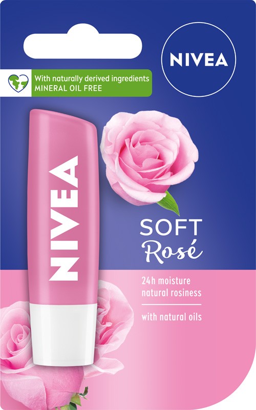 Nivea Lippenpflege Schtzender Lippenstift SOFT ROSE 4.8g 4,99