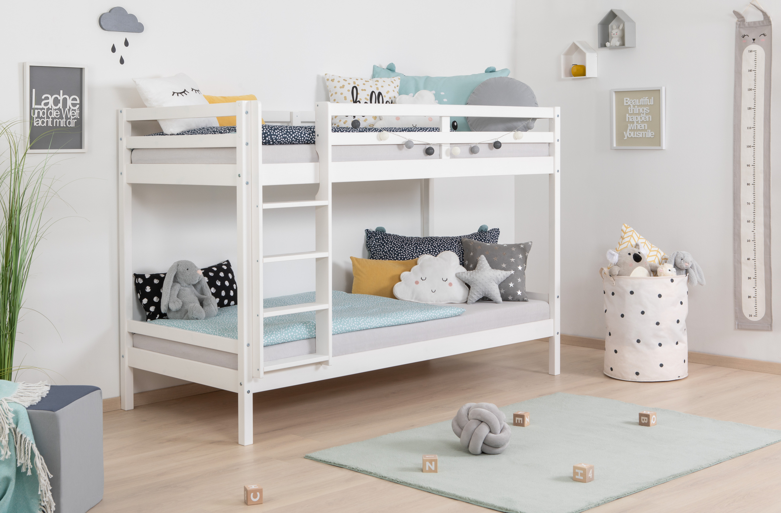 Ticaa Etagenbett Rene Kiefer, weiß 888464