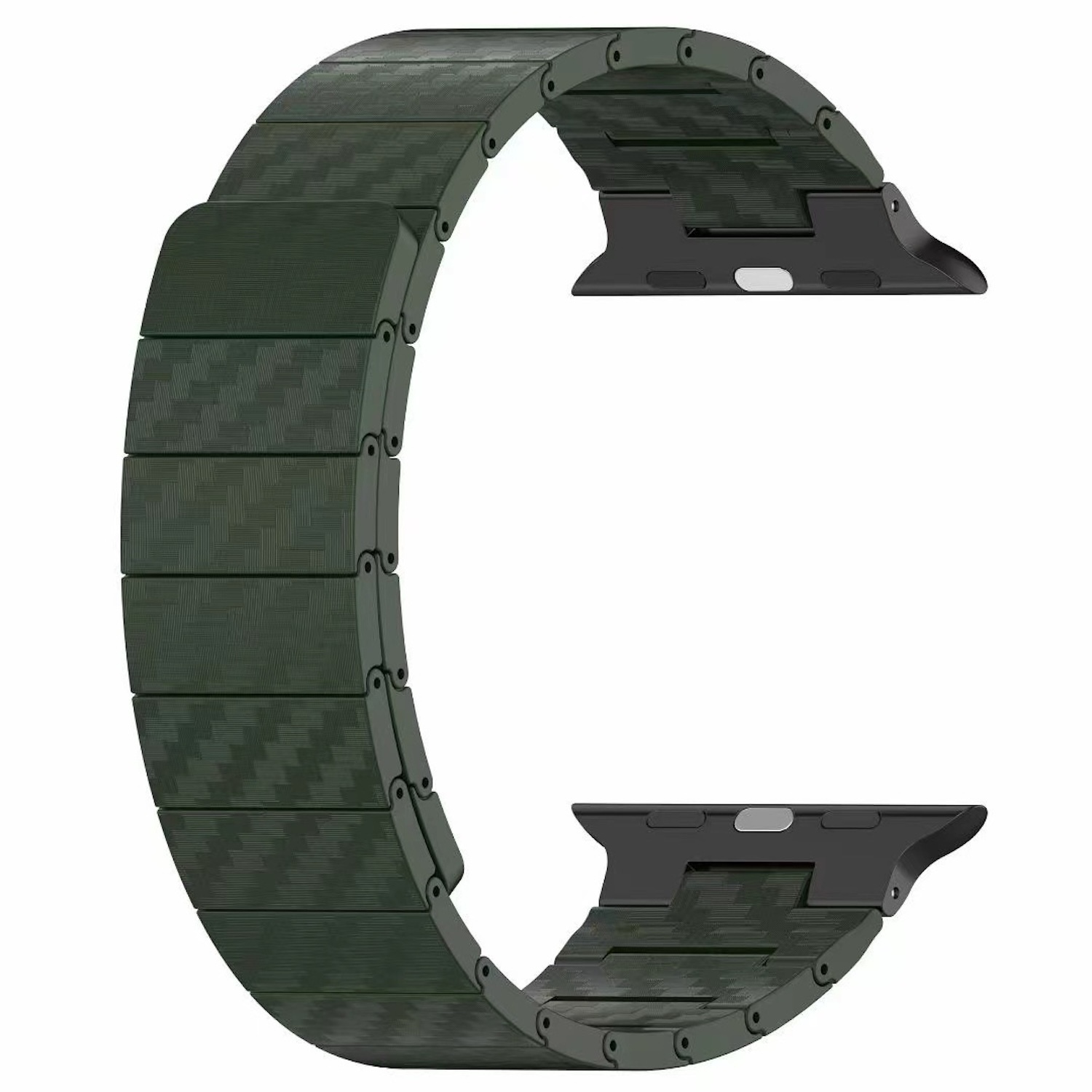 Pre Apple Watch Ultra 2 / 1 49mm uhlíkový magnetický remienok Black