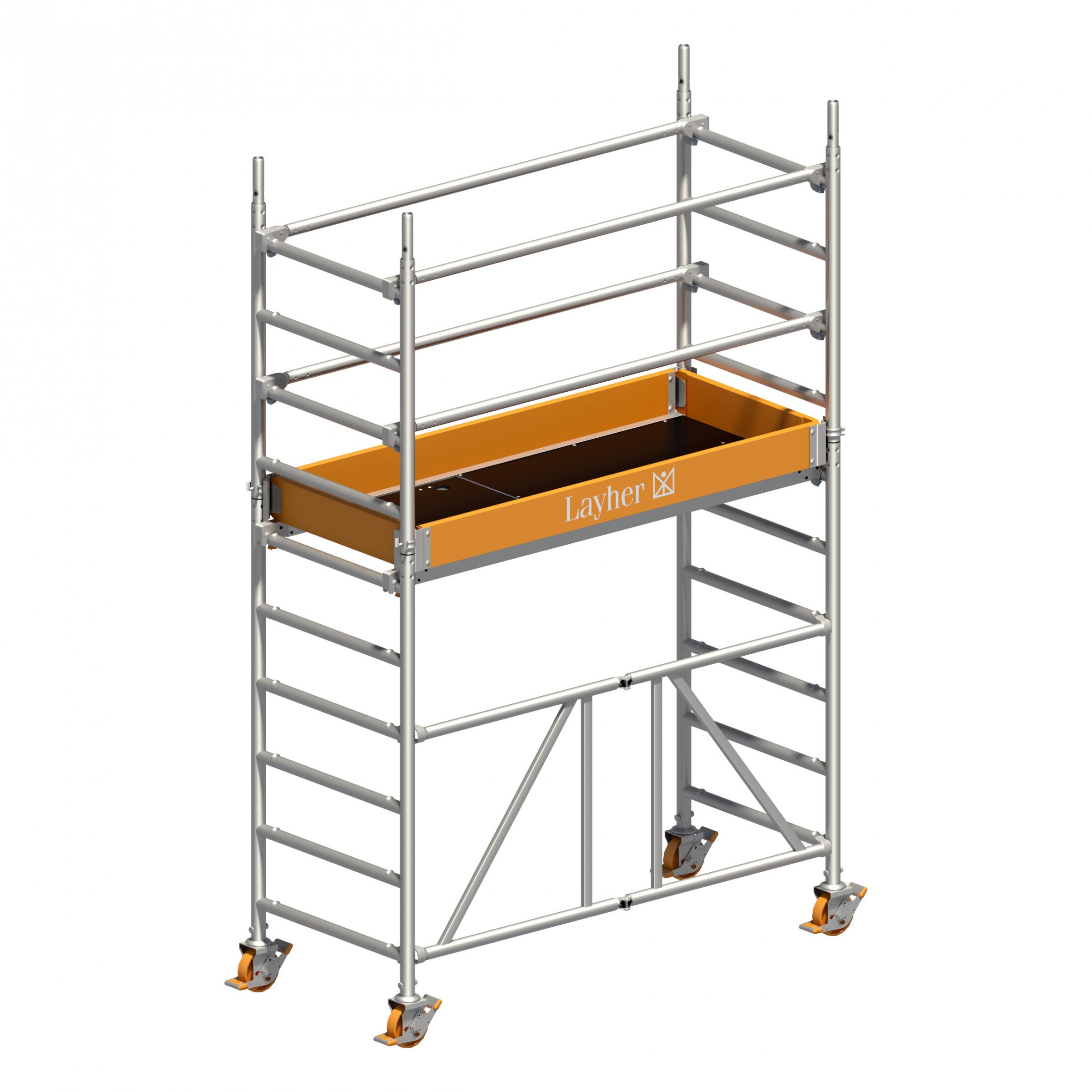 Layher Rollgerüst Zifa Sicherheitsaufbau P2 3,61m AH 1406310