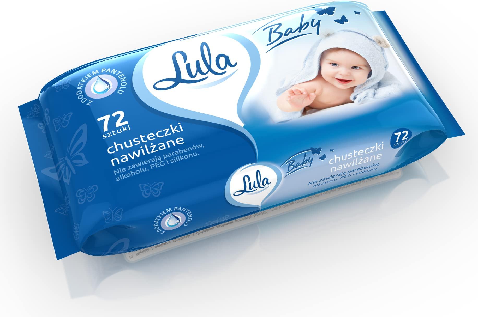 Markenlos LULA Feuchttücher mit PANTHENOL 72 Stück 8208