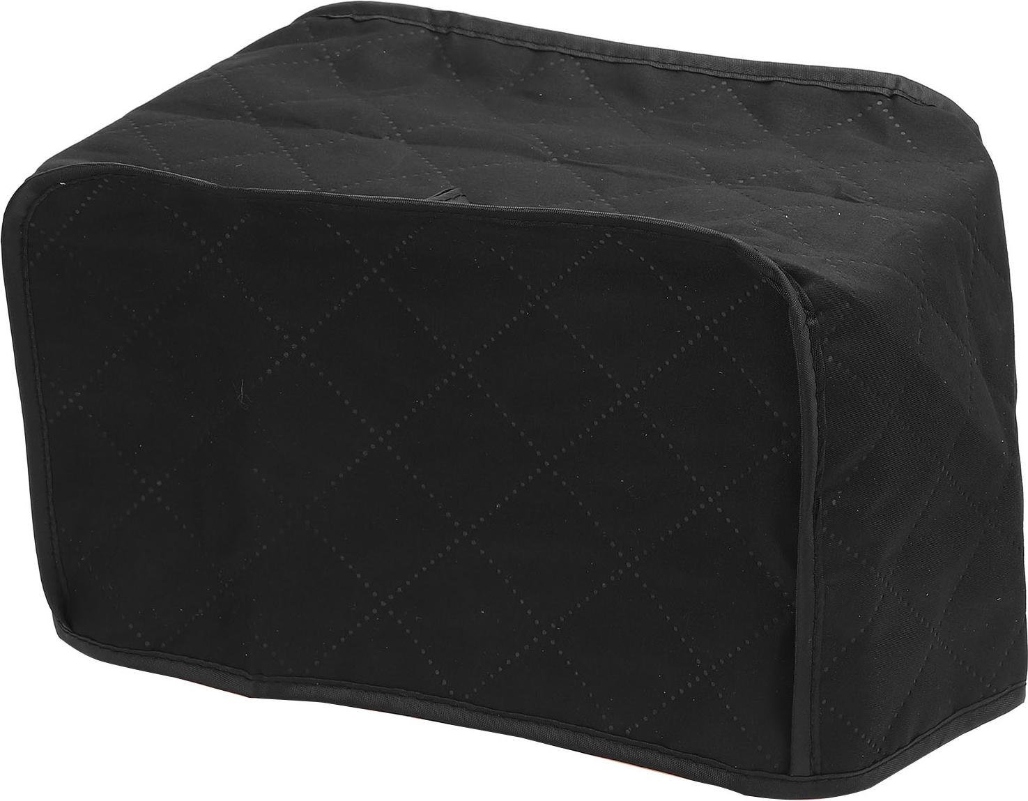 Cocosity Schwarze Toaster Abdeckung Antirutsch Effektiver Schutz Polyester Stoff Gesteppt Kleingerät Staubschutz für Küche