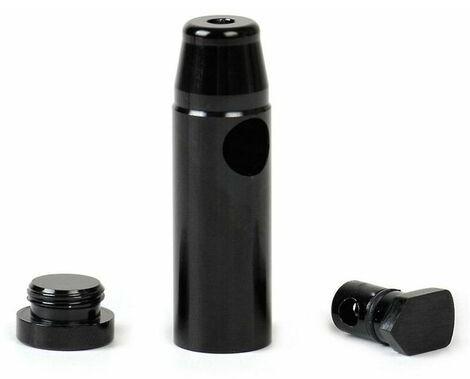 JedBesetzt Schnupftabakspender aus Aluminium, Schnupftabakflasche in Form einer kugelförmigen Rakete aus Metall (Silber) K-MM-26310-27