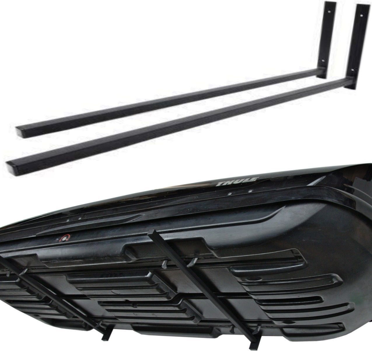 QLS Wandhalterung Für Surfboards - 2-Ebenen Regal In Schwarz