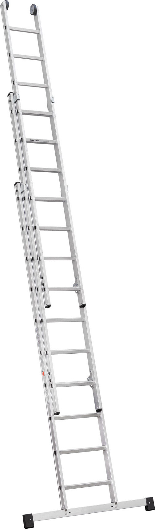 Iller-Leiter Iller Schiebeleiter mit automatischer Abhebesicherung 3x6 Sprossen 68306