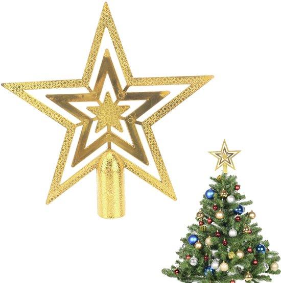 OEM Weihnachtsbaumkrone - Sterneform - 20 cm Gold 2026