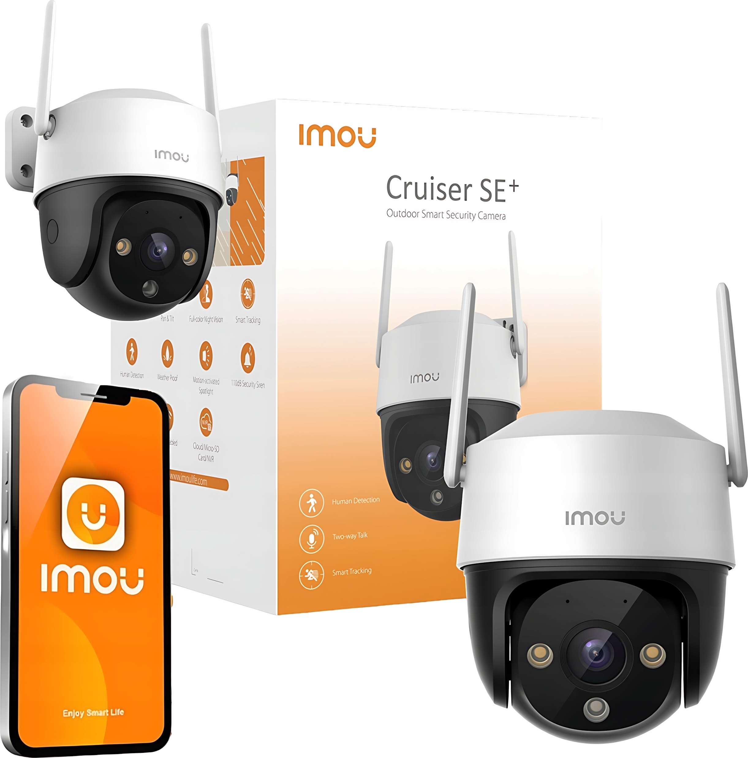Imou Cruiser Se+ 4Mp Wi-Fi Aussen Kamera, 16X Zoom, Ip66, Microsd Slot