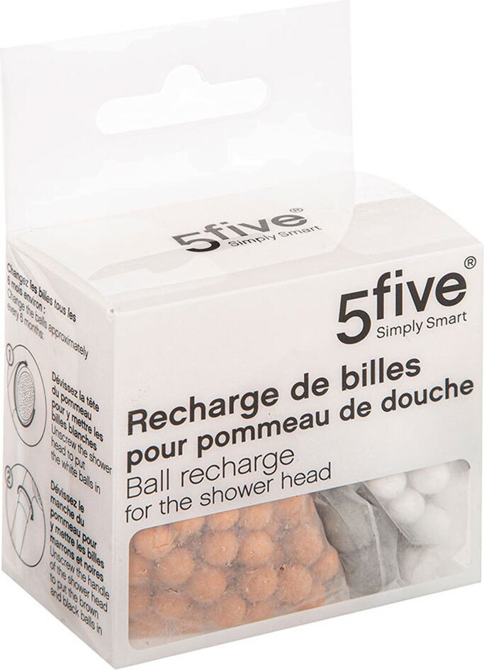 5five Simply Smart 4 Nachfüllbare Mineralsteine für Duschkopf Ref. 01838 1839