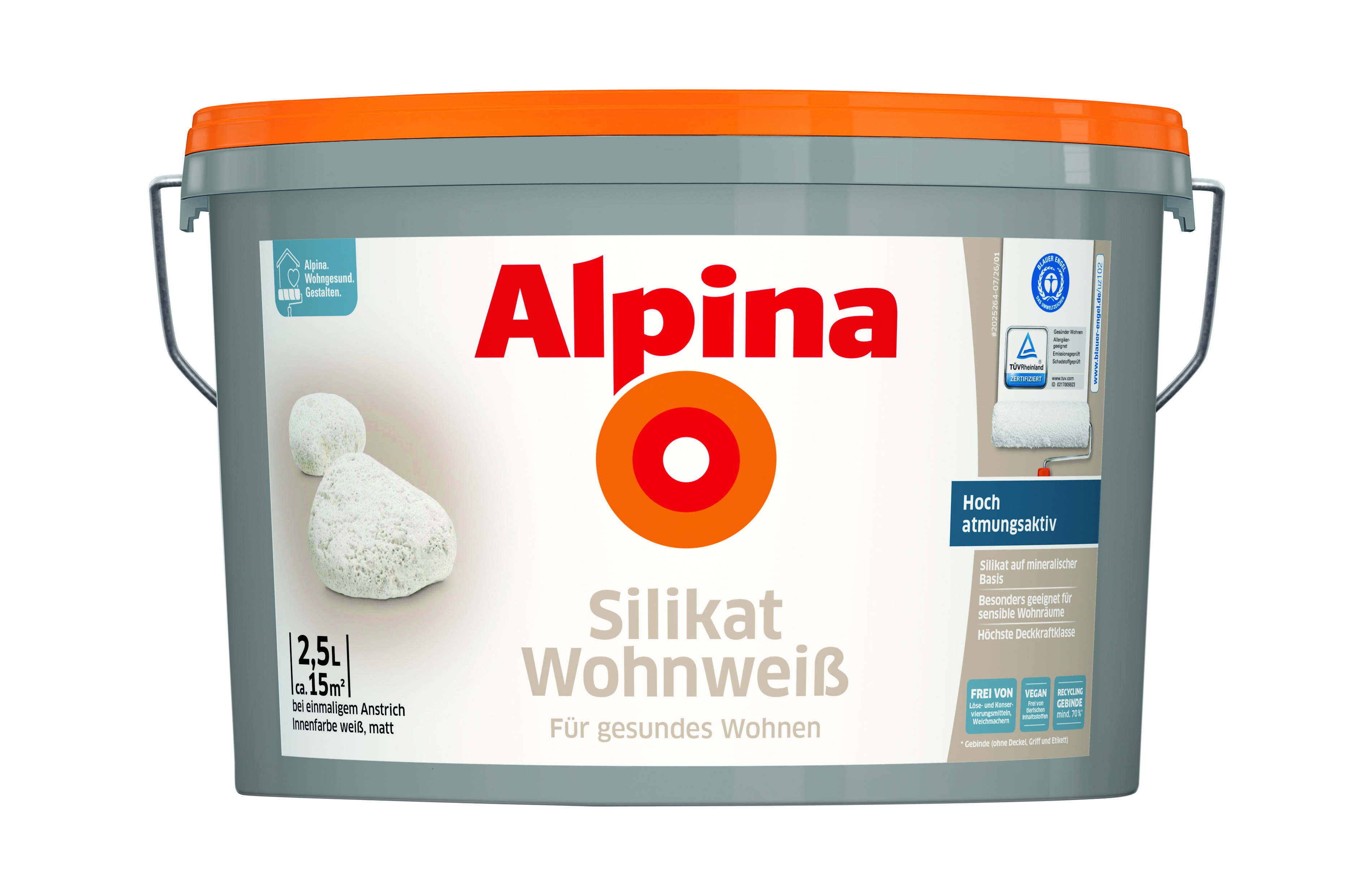 Alpina Farben Alpina Silikat Wohnweiß 2,5 Liter 1012677