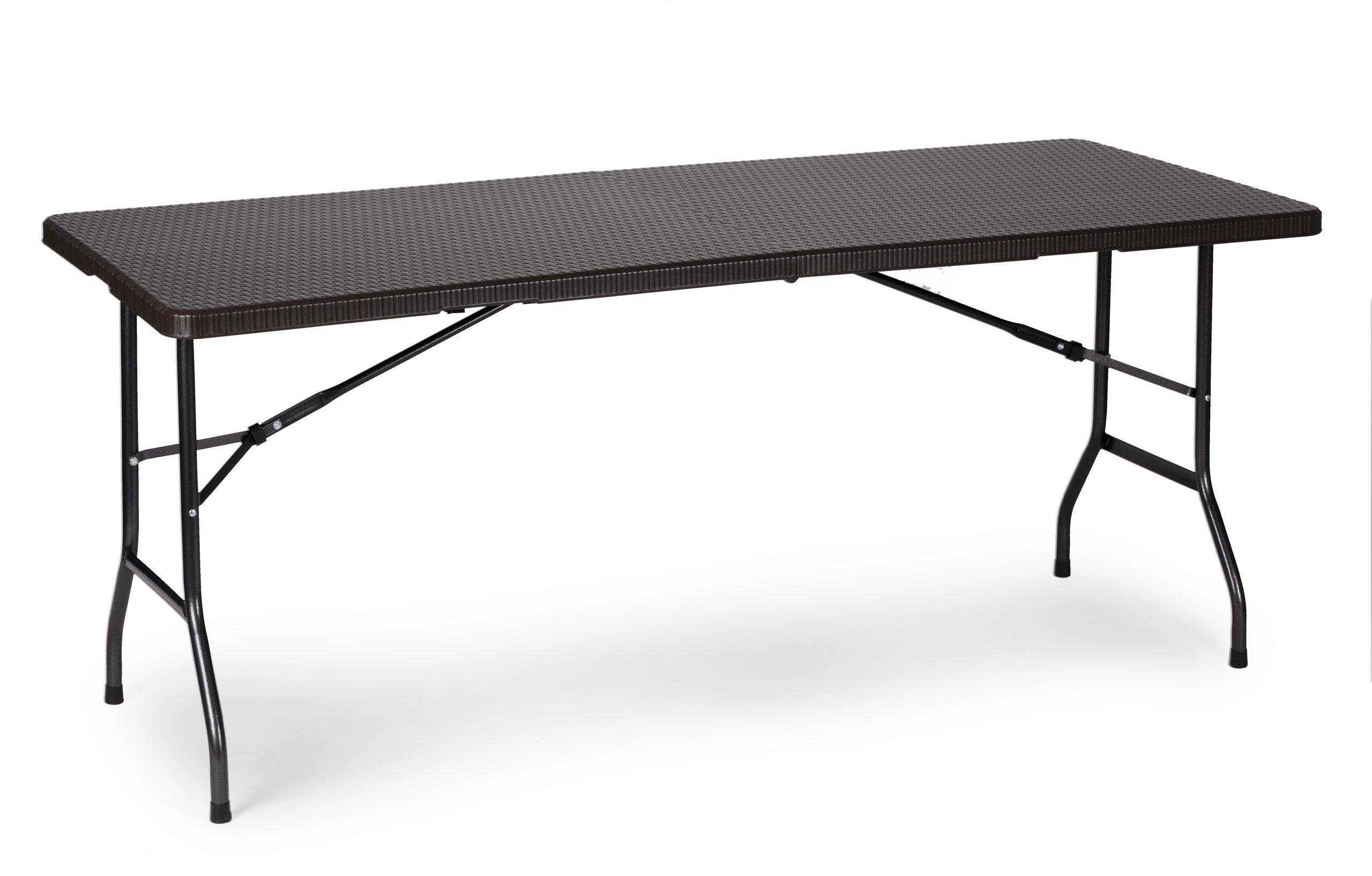 Mateusz Pielach Gartentisch klappbar 180 x 75 cm Buffettisch Campingtisch Partytisch faltbar - Rattan