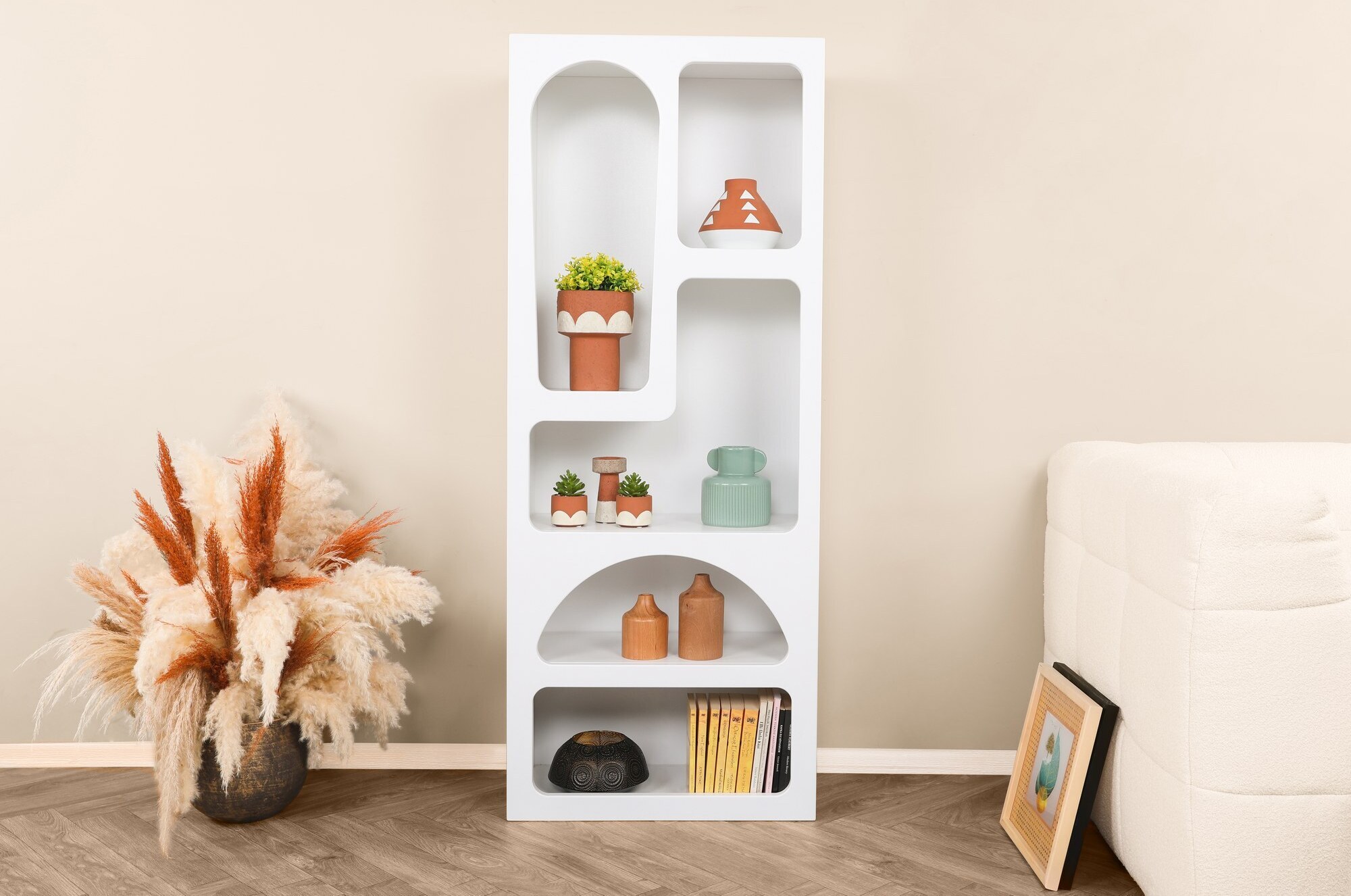 Skye Decor, Venüs - White, regał na książki, biały, 60 x