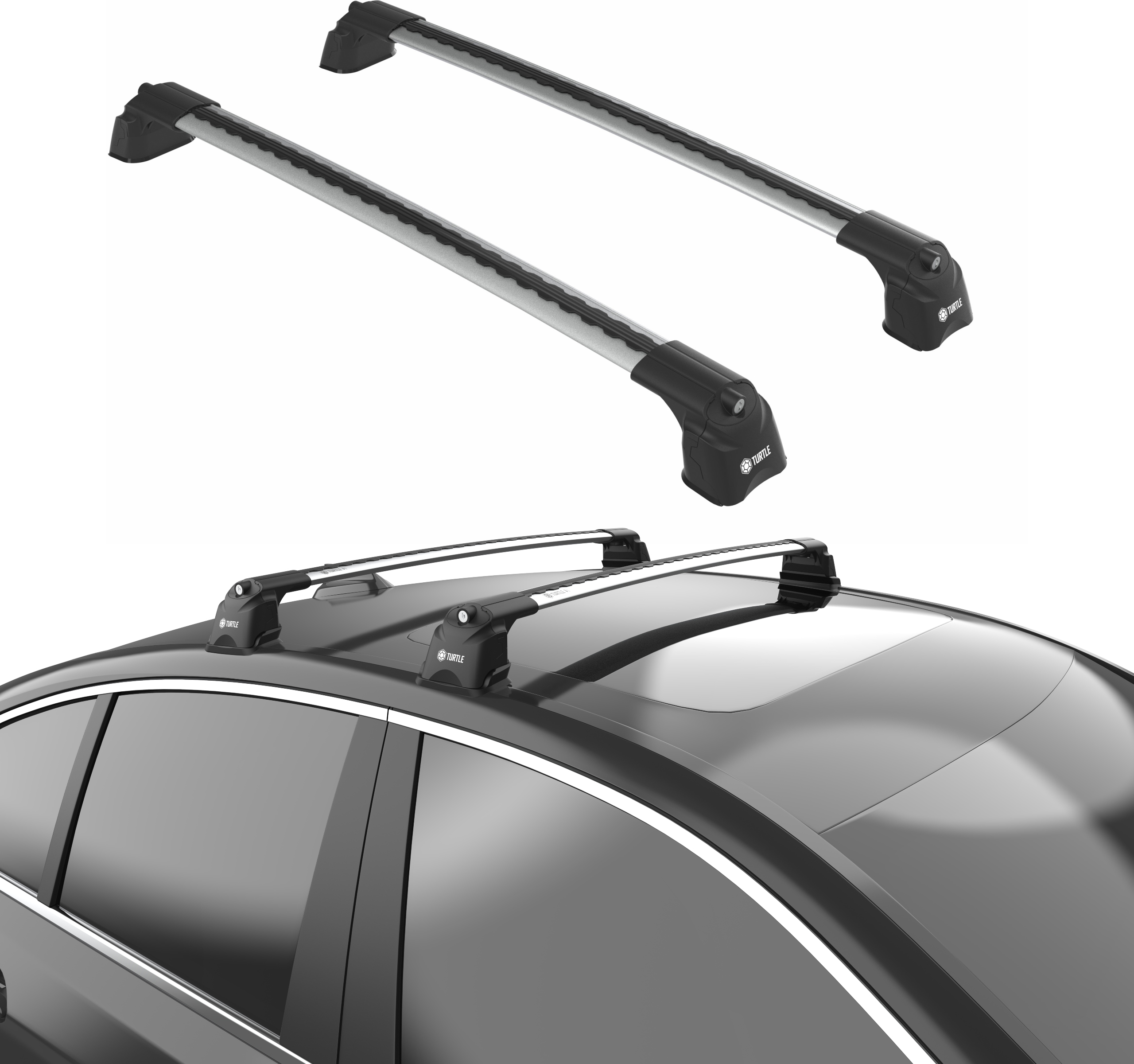 TURTLE DACHTRÄGER AIR-3 , Silber HONDA ELYSION RR1-RR6 2004 - 2015 Kastenwagen MC03001-0606S20200