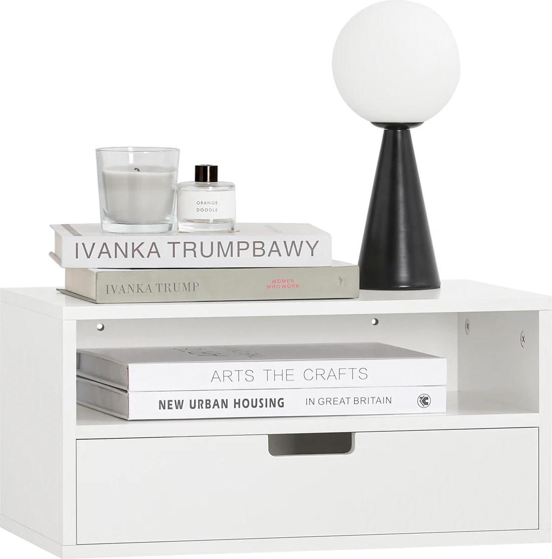 StarTech NKD03-W, hängender Nachttisch, schwebende Bettablage mit Handyhalter, weiß 1005009085609620_12000047856736709