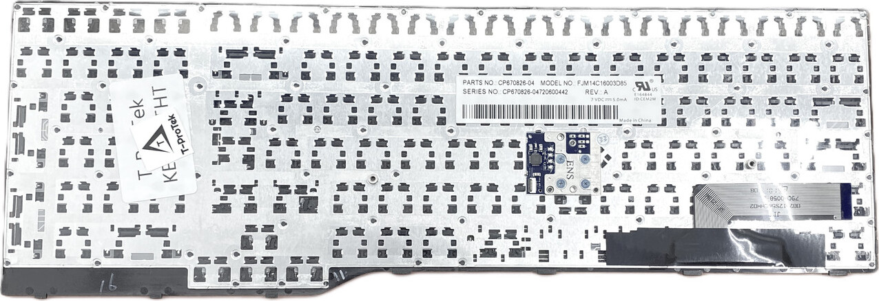T-ProTek DEUTSCHE Tastatur ohne Backlight für Fujitsu LifeBook E756 (VFY:E7560M87CPDE)