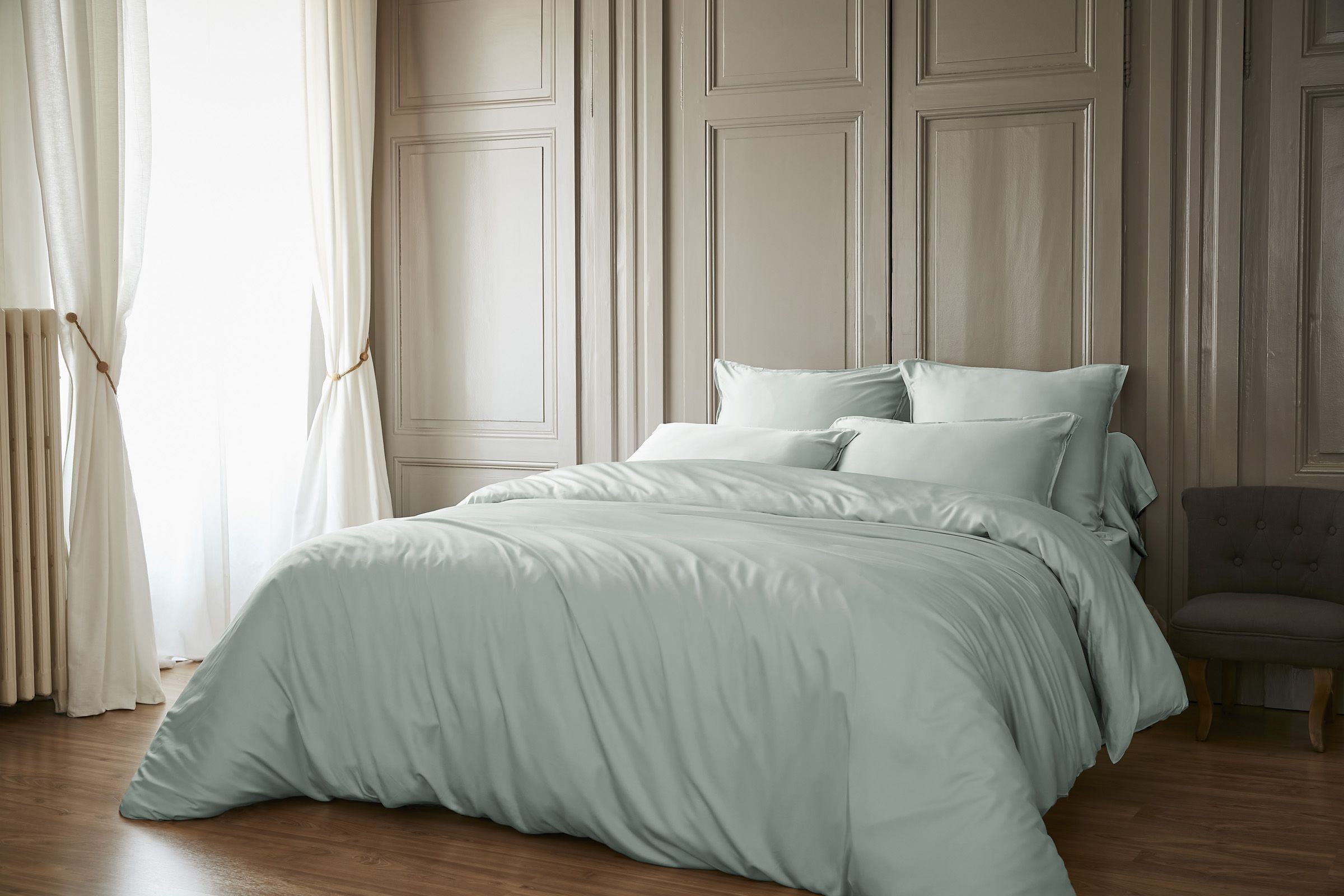 L'effet papillon Bettbezug 260 x 240 cm SALOMÉ Eukalyptus