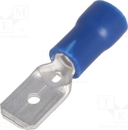 TNE 20x Verbinder: flach 0,8mm 1,5÷2,5mm2 6,3mm männlich isoliert ST-030/B Isolierte K _1GH_ST-030/B