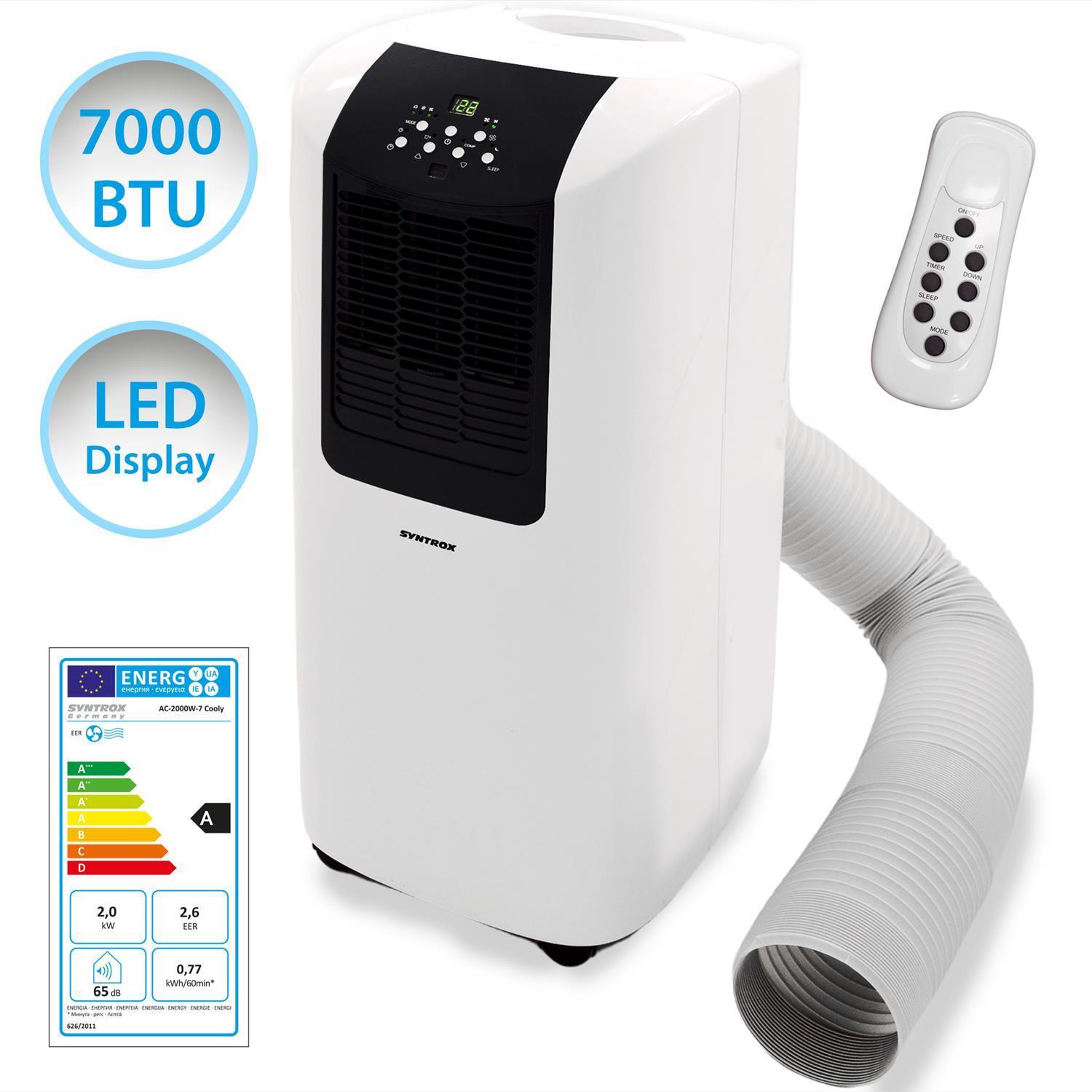 7000 BTU Mobilná klimatizácia Cooly | Mobilná klimatizácia | Odvlhčovač vzduchu A-Goods