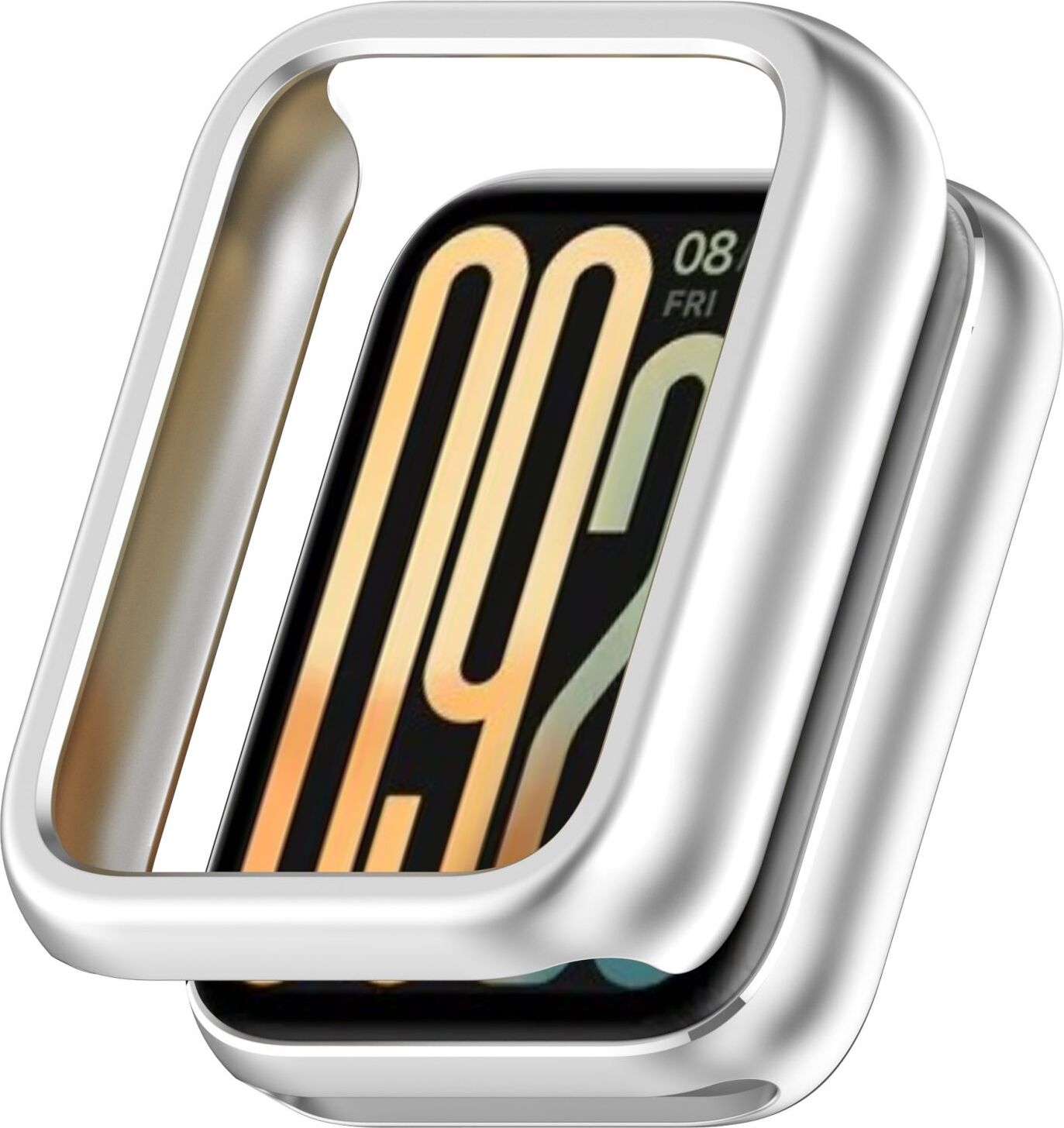 Pre Xiaomi Smart Band 9 Pro Plastic PC Cover Protective Case Silver