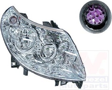 Akhan VAN WEZEL 1651966M - OE 1368639080 Scheinwerfer, rechts für Jumper, Ducato, Boxer 135945864