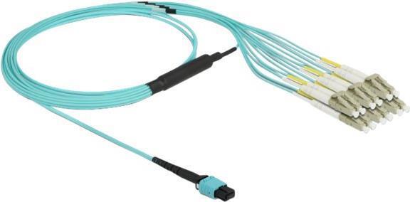 Delock - Fan-out-Kabel - MPO/UPC Multimodus (W) bis LC/UPC Multi-Modus (M) - 2,0m - 3 mm - Glasfaser - Duplex - 50/125 84872