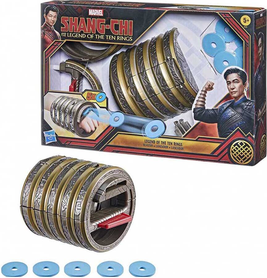 SHANG CHI Hasbro Marvel Legend of the 10 Rings - Launcher - Rollenspielzeug mit 5 Ringen - für Kinder ab 5 Jahren HASBRO 456F0559