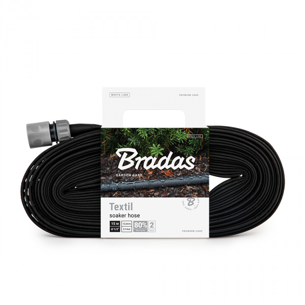 Gartenschlauch Perlschlauch 15m 1/2' SOAKER TEXTIL HOSE Bradas 8496 WSTH15