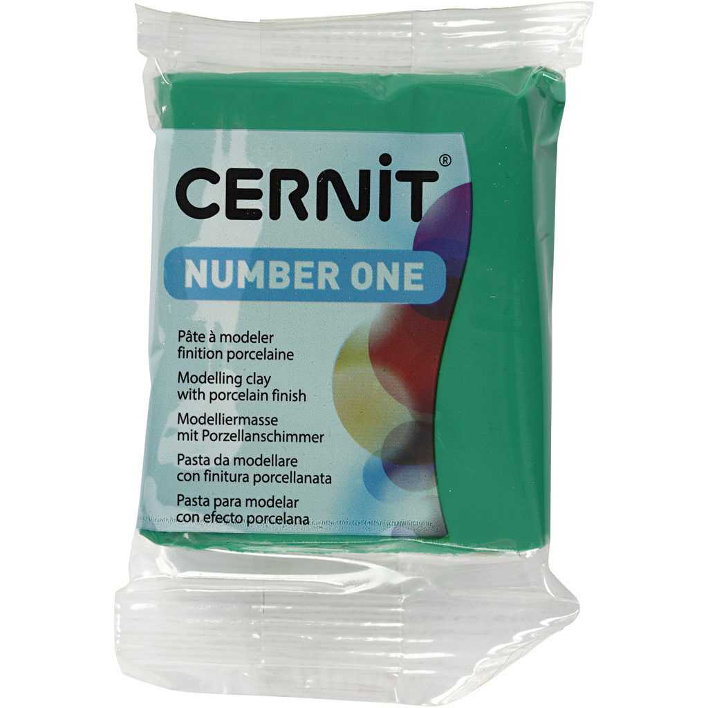 Cernit Polymer Clay N°1 Polymer-Ton Green 56 g CE0900056600C