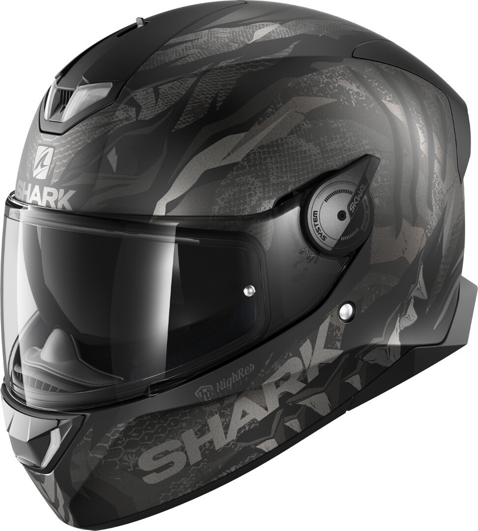 sharkk Shark SKWAL 2 Iker Lecuona Helm, schwarz/anthrazit/silber, XS (53/54) HE4965E-KAS-XS