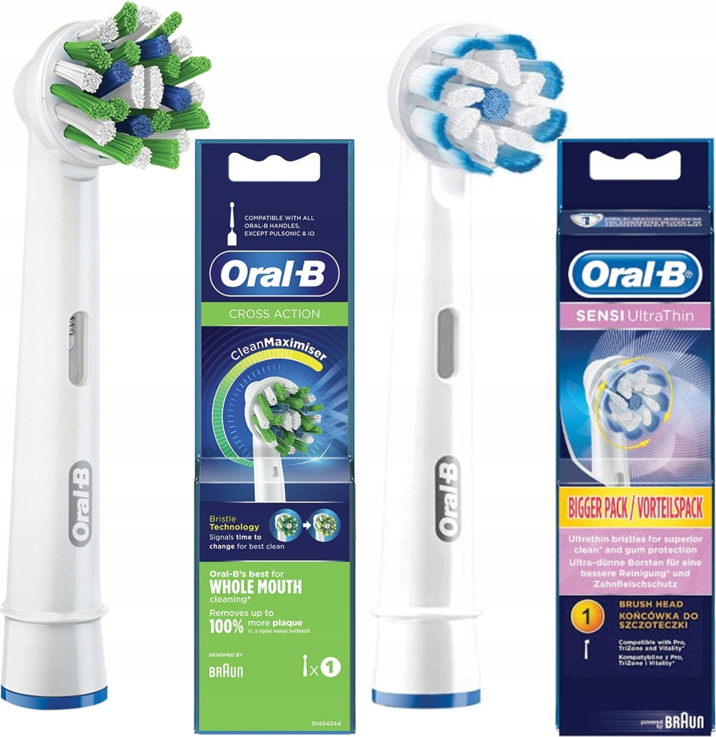 2 Ultratenké Hroty Oral-B Cross Action Sensi