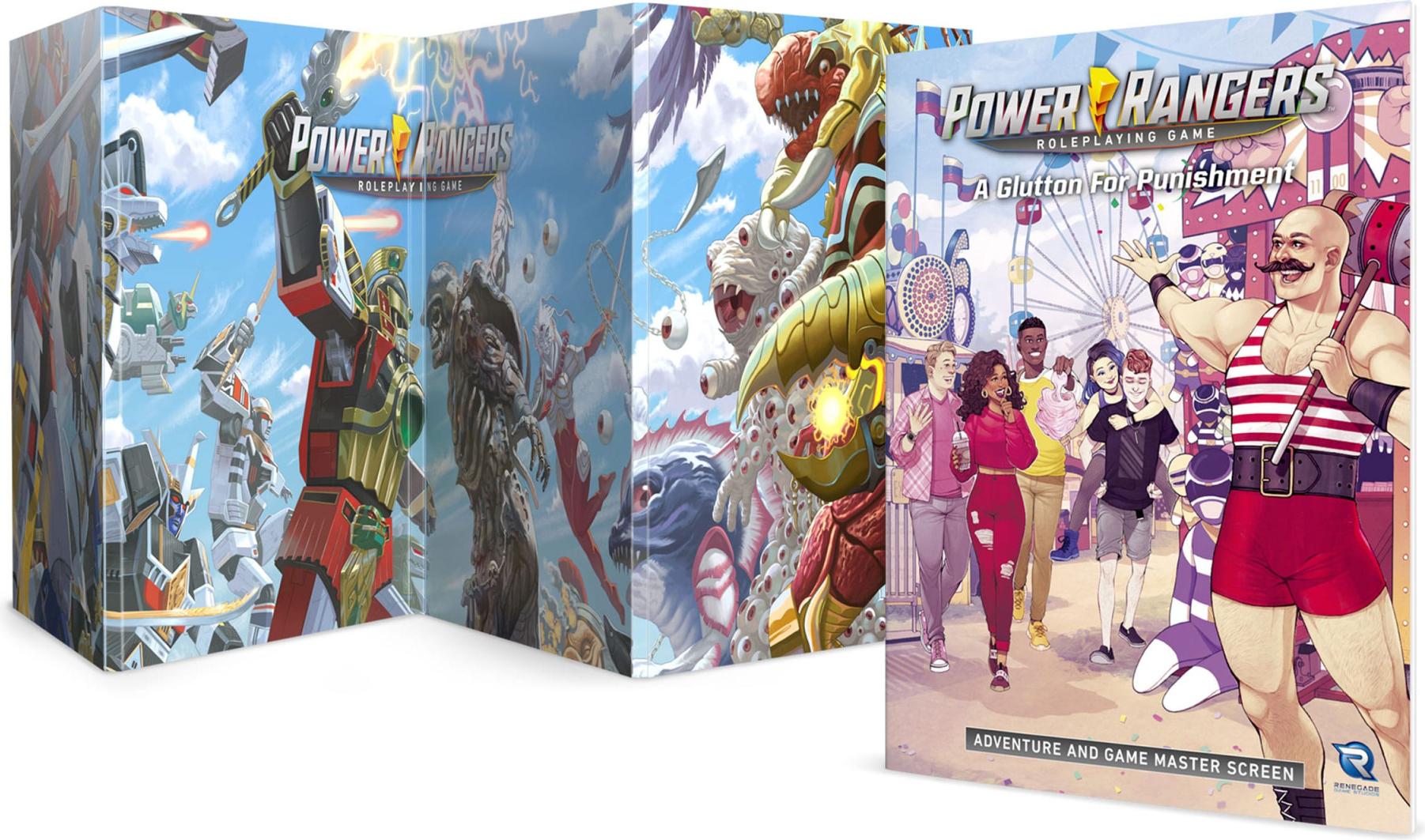 Renegade Power Rangers RPG Buchen Sie eine Vielfraß für Bestrafungsabenteuer und GM -Bildschirm *Englische Version * 879