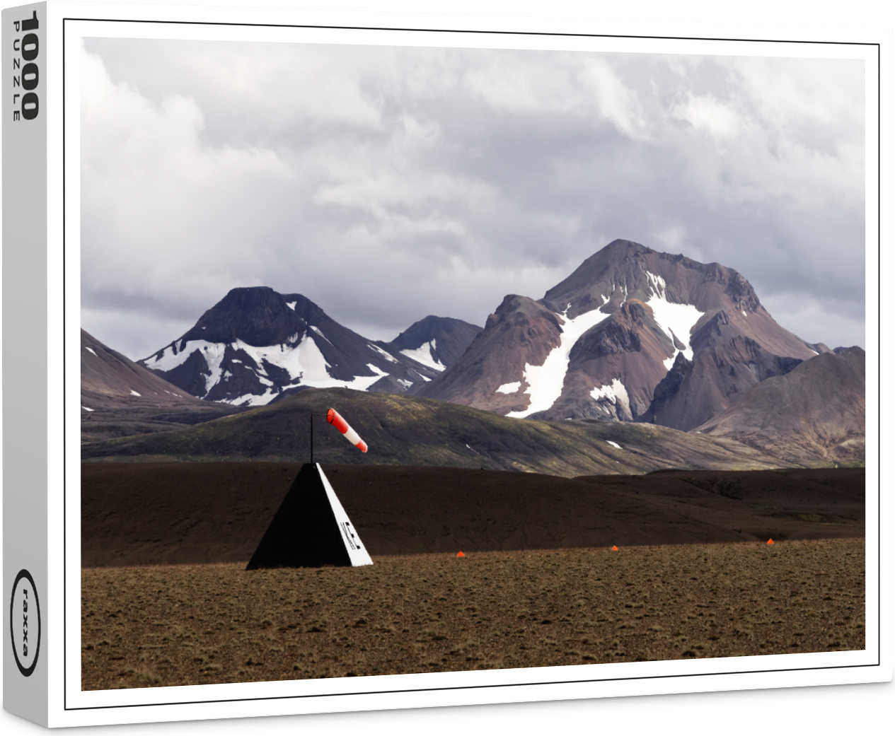 raxxa Premium-Puzzle "Landebahn vor Bergkette", 1000 Teile 1-14270-6839-218