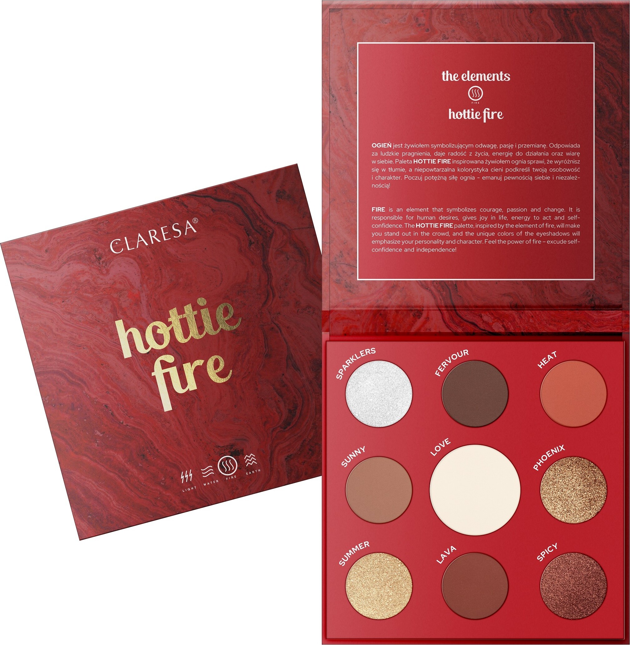 Claresa HOTTIE FIRE Eyeshadow Palette
