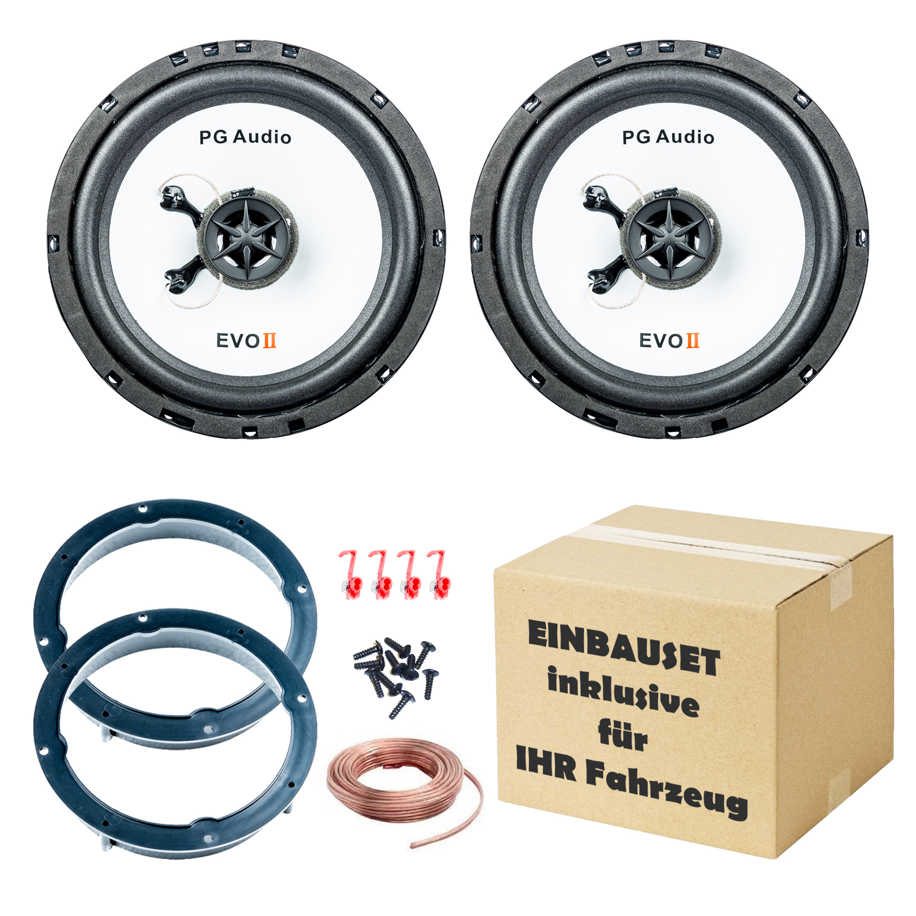 Lautsprecher Einbauset passend für Honda Jazz Tür vorne PG Audio Neu Ware 1 X PG BA Set