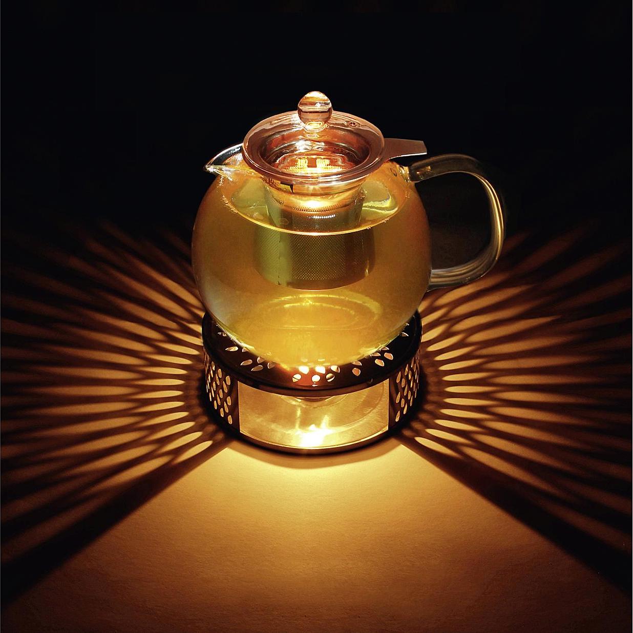 Supporto per teiera in porcellana e sughero – Tea Soul
