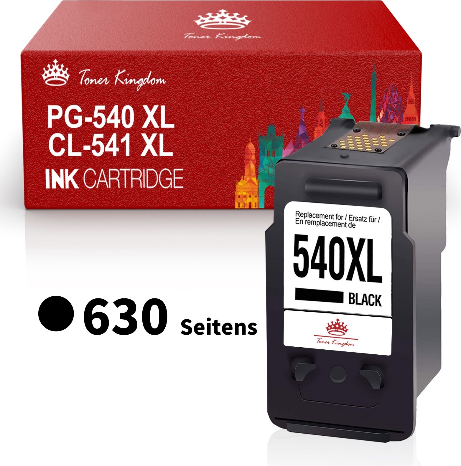 Toner Kingdom Canon PG-540 Tintenpatronen Kompatibel für Pixma MX475 MX375 MX395 MX435 TS5150 MG3600 MG3550 MG4200 MG4250 Canon 540