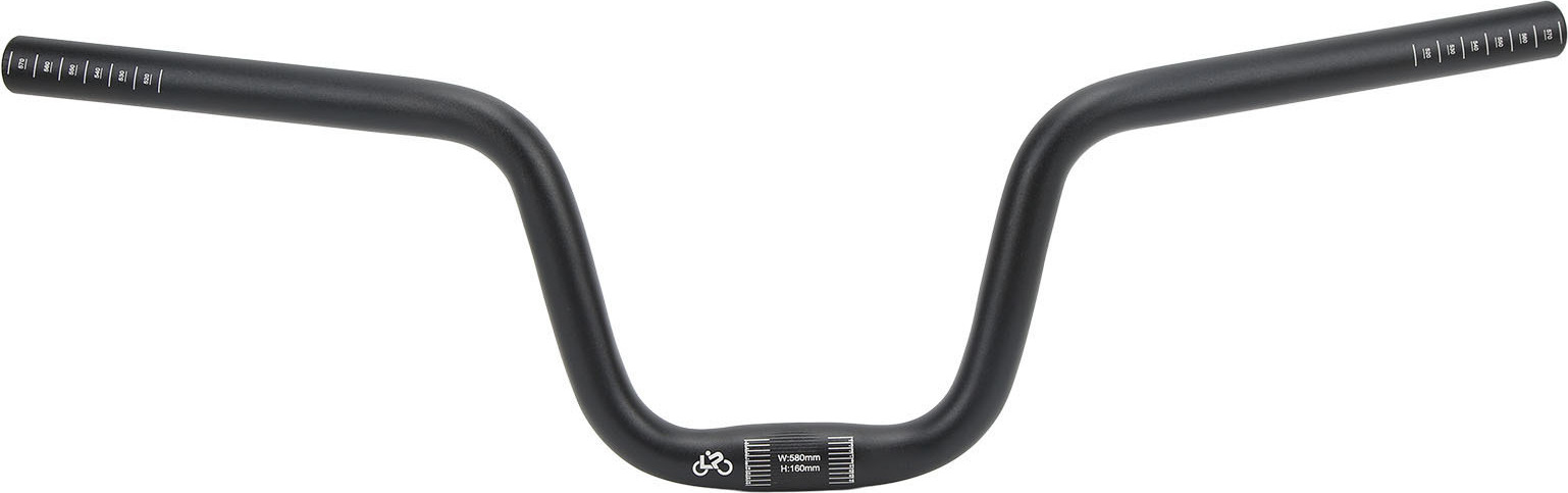 Cocosity Fahrradlenker,Fahrradlenker,Fahrrad Riser Lenker,25.4mm Fahrradlenker,Lenker für Brompton,Fahrrad Schwalbenlenker