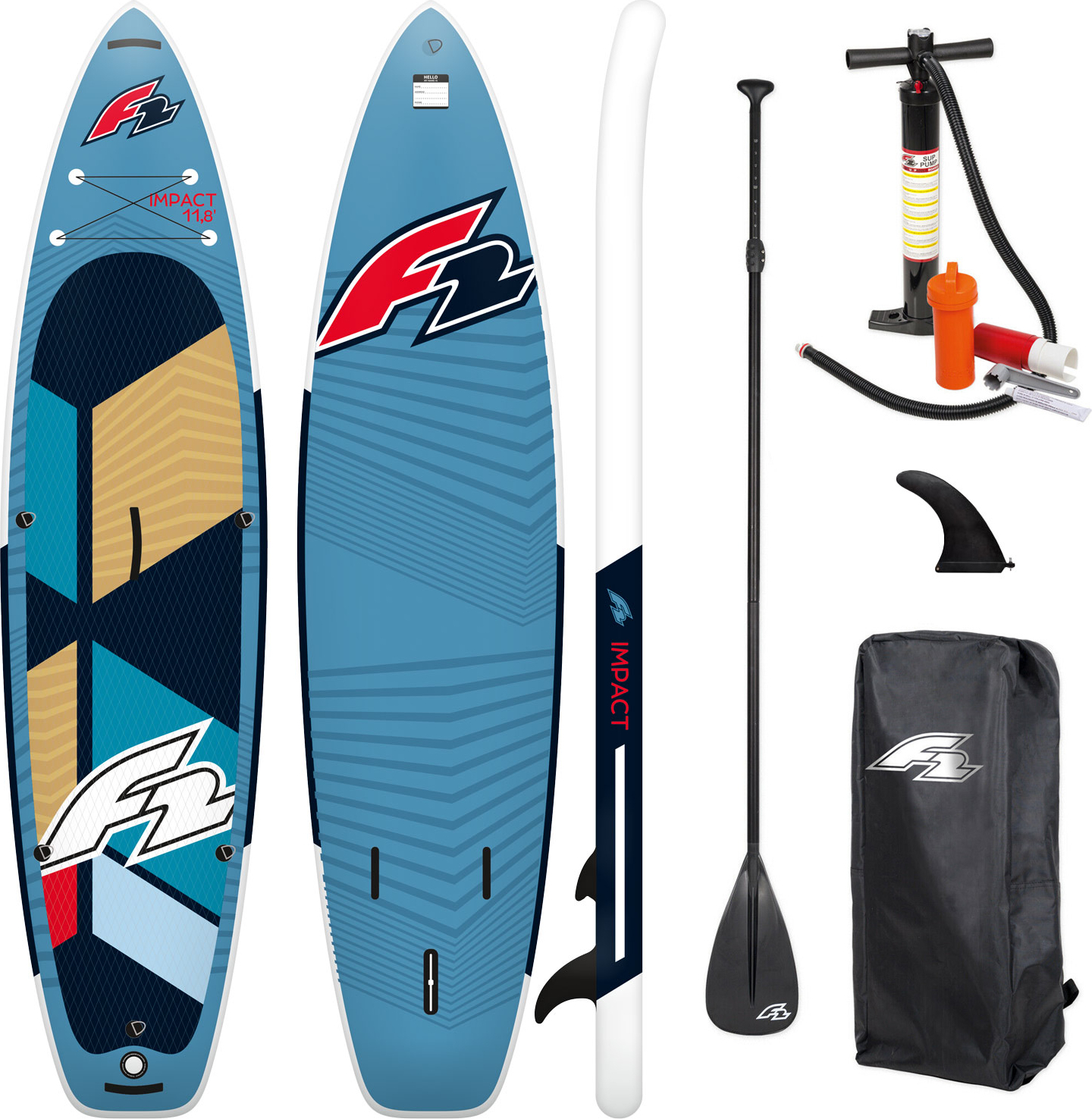 SUP BOARD F2 IMPACT 10'8" 325 CM Stand Up