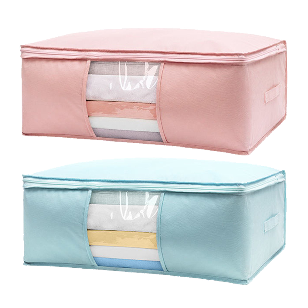 Toddmomy Nylon Kordelzugbeutel - Kompressionsbeutel Für Daunenjacken, 20cm Höhe, Blau