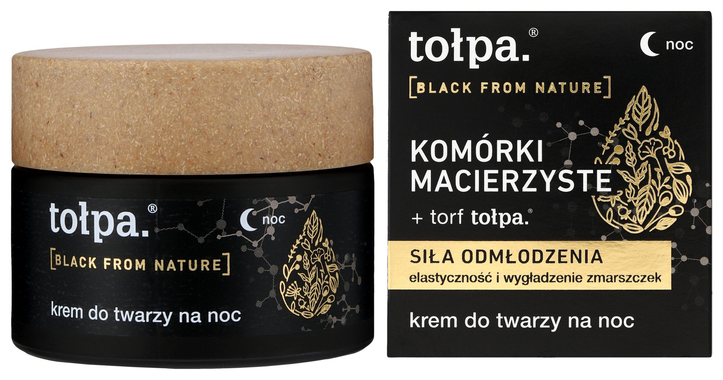 TOŁPA Black From Nature Nachtcreme - Verjüngende Wirkung 50 ml
