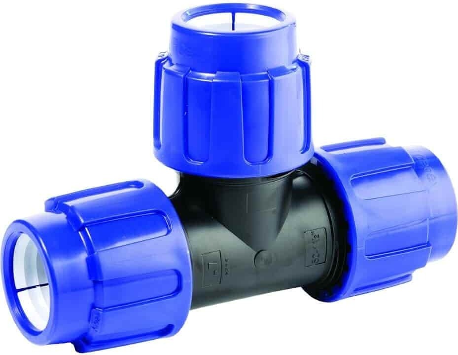 Pool Total PP PE Rohr Verschraubung T-Stück 3 Verschraubungen 25 x 25 x 25 01508