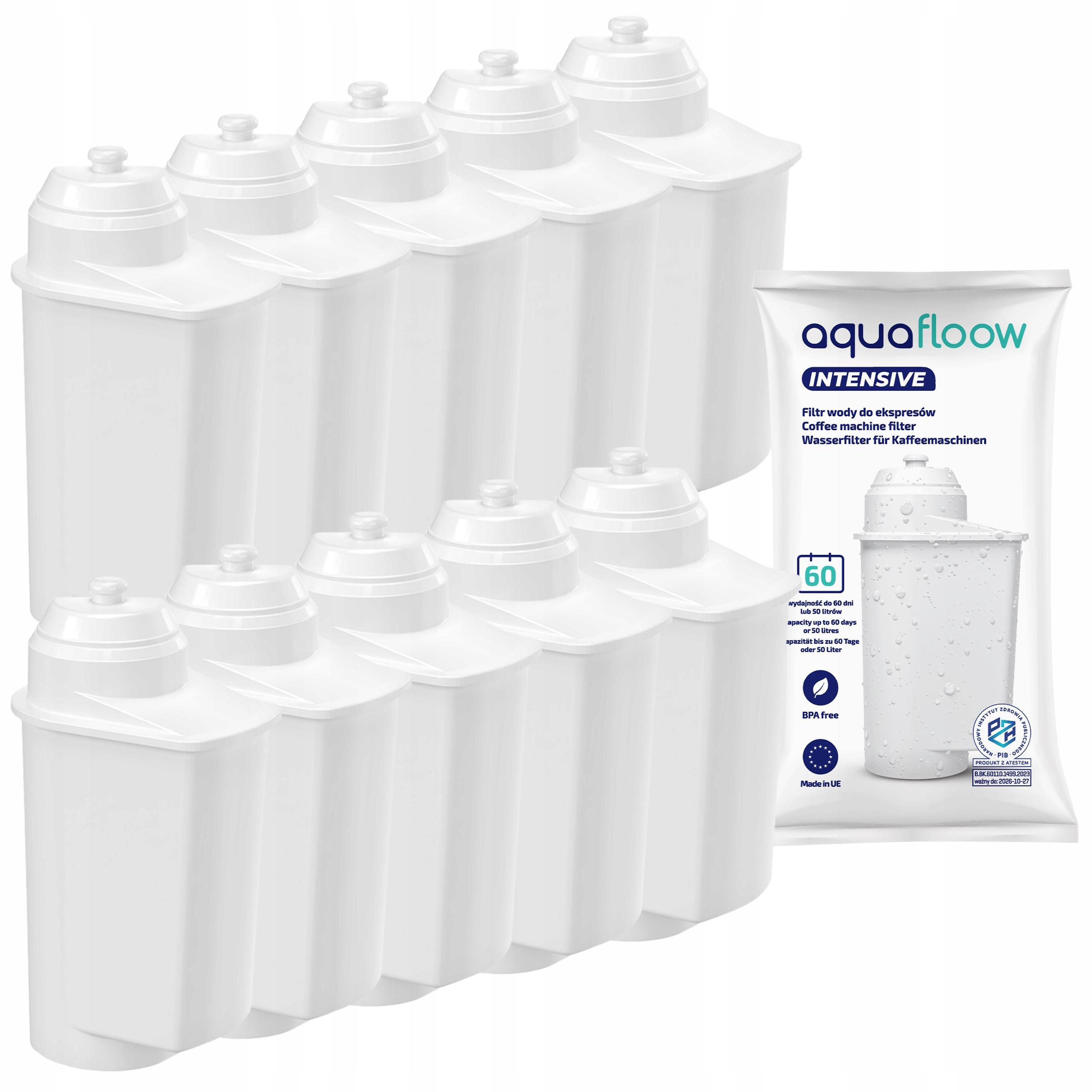 AquaFloow Intensive Wasserfilter 10er Set Ersatz für Siemens EQ Serie 10X_AF05