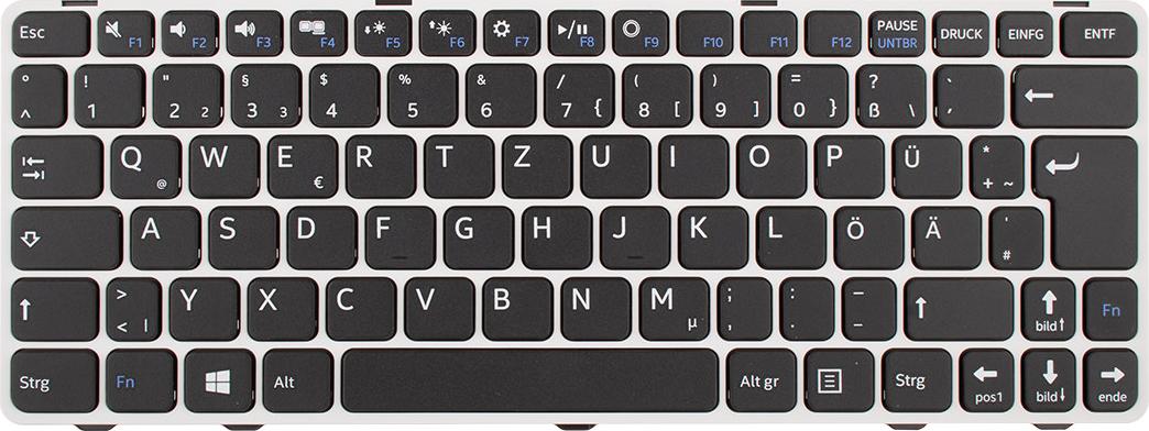 scieneo Tastatur deutsch für scieneo.ardeo II deutsches Tastenlayout zum Einkleben+Verschrauben SC Z TAST DT ARD2