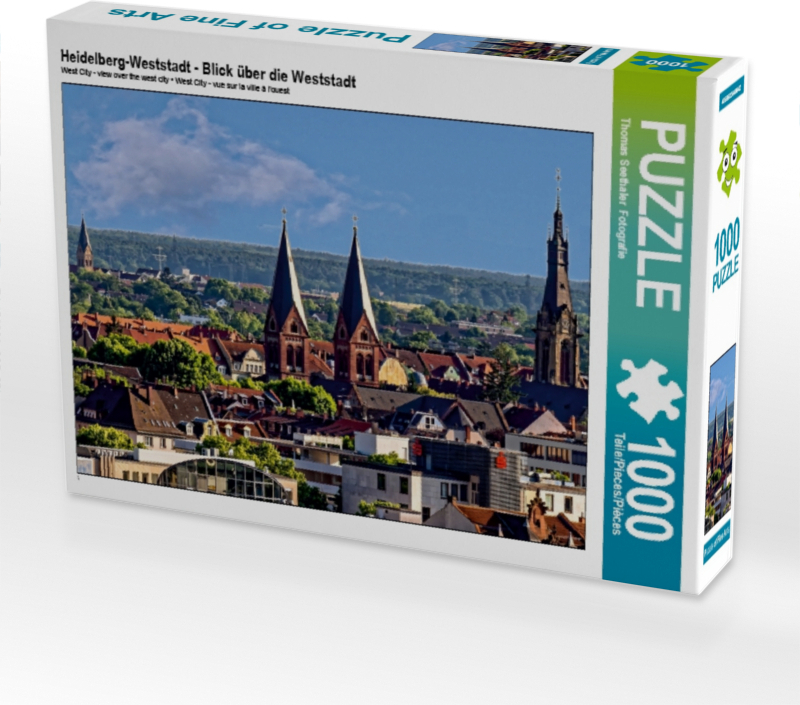 Calvendo Heidelberg-Weststadt - Blick über die Weststadt 1000 Teile Puzzle quer 640x480mm, Seethaler Fotografie Thomas; 7322611