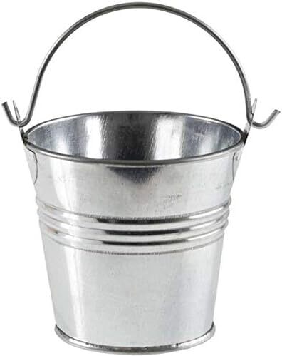 ALL4ALL Eimer - Zinkeimer - Edelstahleimer - Milcheimer - Zinkeimer mit Holzgriff- 16,10,12,5,7l Wassereimer - Futtereimer - Kückeneimer (Zinkeimer, 12l)