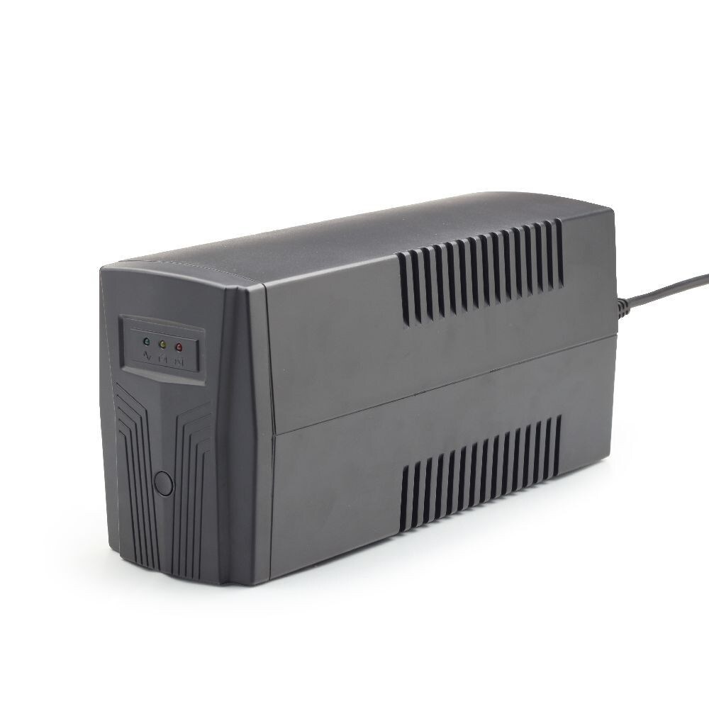 Gembird EG-UPS-B850, Line-Interaktiv, 0,85 kVA, 510 W, 50/60 Hz, 10 ms, Überlast, Tiefentladeabschaltung, Kurzschluß