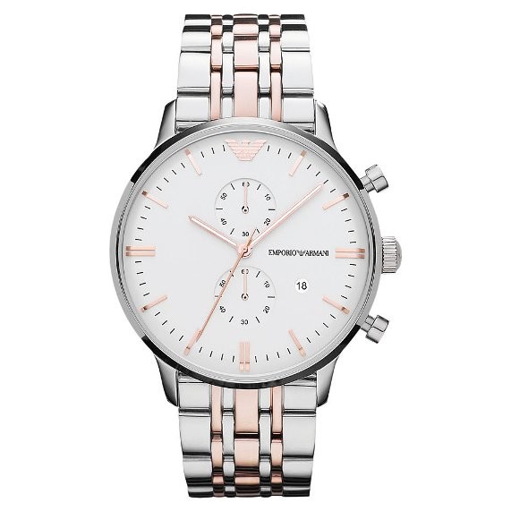 Armani AR0399 Herren Chronograph Uhr Armbanduhr
