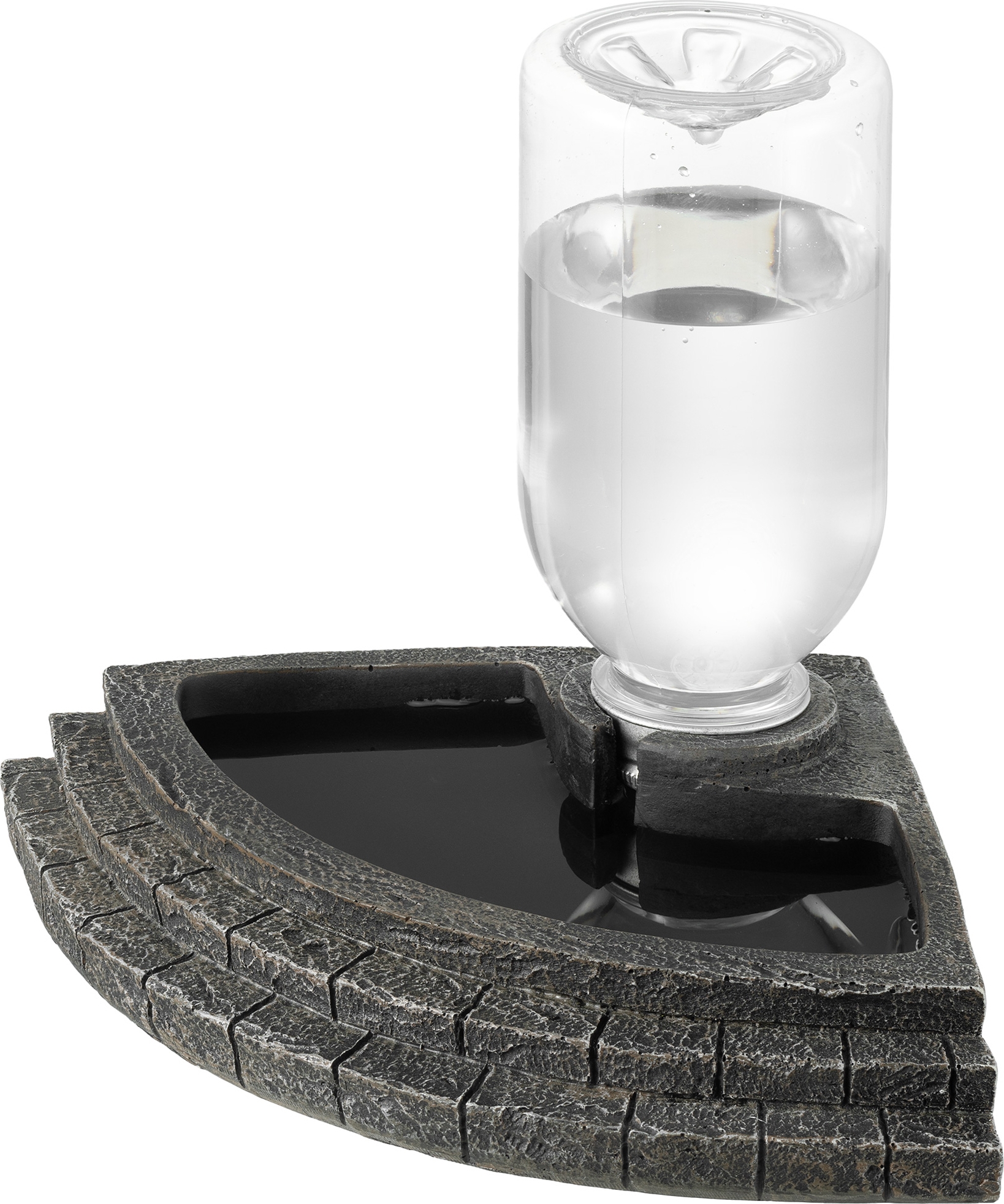 Automatischer Reptilien Wasserspender & Futternapf - 2-in-1 Schale Mit Flasche Für Schildkröte & Bartagame
