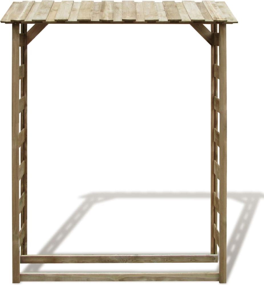 vidaXL Prístrešok na palivové drevo 150 × 44 × 176 cm Impregnované borovicové drevo