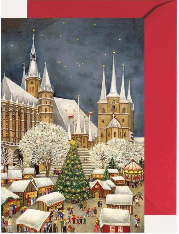 Olewinski & Tochter Miniadventskalender Erfurter Dom mit Kunstmotiv von Anne Götze